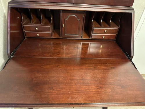 Jasper Vintage Secretary Desk Mahogany with bubble glass - Picture 6 of 9