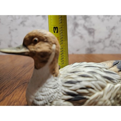 Vintage Porcelain Bisque Duck Figurine Hand Painted In Taiwan R.O.C. - Picture 5 of 10