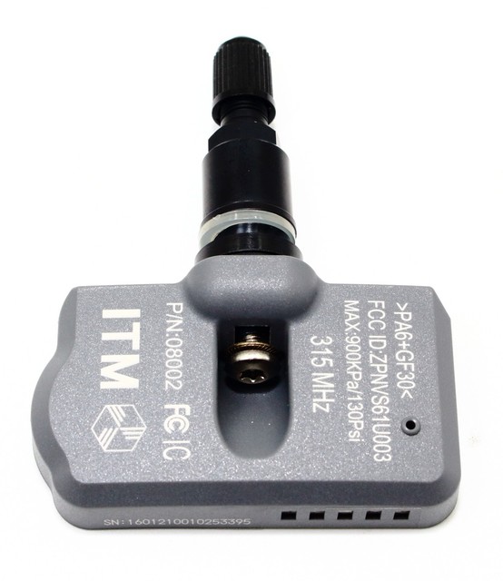 4 315mhz TPMS Tire Pressure Sensors Chevrolet Silverado Matte Black