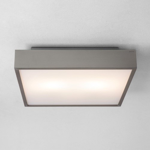 Astro 1169015 Taketa 400 LED Square Ceiling Light Flush Matt Nickel 400mm - Picture 2 of 3