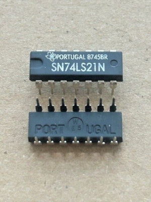 10 Stück Integrierte Schaltung TI (Texas Instruments) SN74LS21N - DIP14