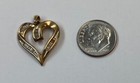 Vintage 10k Yellow Gold Heart Pendant , 2.7 grams