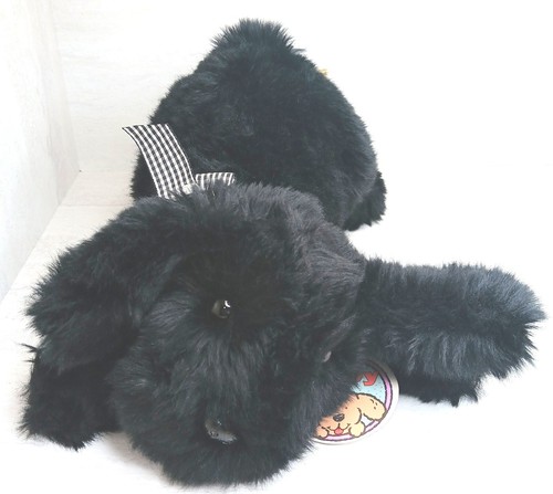 Vintage Applause realistischer schwarzer Laborwelpe Hund Plüschtier Stofftier "Skippy" Neu aus altem Lagerbestand - Bild 2 von 18