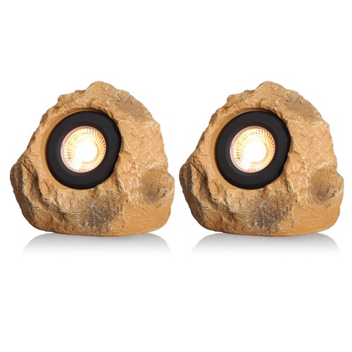 2 Pack 5CCT LED Rock Lights, 5W Low Voltage Outdoor Triangular Stone Light - Picture 16 of 22