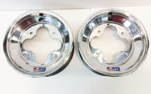 DWT A5 Polished Front Rims Wheels PAIR 10" 10x5 3+2 4/144 450R 400EX 250R 700XX - Picture 3 of 3