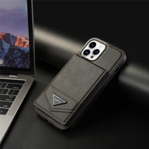 For iPhone 16 15 15 14 Pro Max Plus RFID Leather Wallet Card Case Flip Cover - Picture 25 of 79