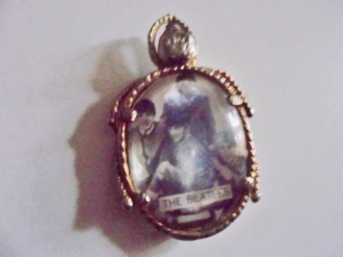 THE BEATLES ORIGINAL 1963 BROOCH CHARM BADGE PIN LARGE BEETLE SHAPED! AWESOME !
