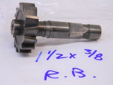 USED R.B. STRAIGHT TOOTH HSS WOODRUFF KEYSEAT CUTTER 1-1/2" x 3/8"