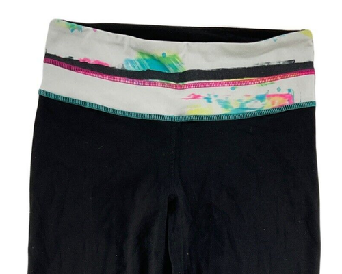 Leggings Lululemon Wunder Under Crop Mediano Ascenso Capri Elastizados Negro 4 Usados - Imagen 7 de 7