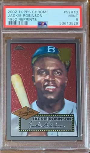 2002 Topps Chrome Baseball #52R10 Jackie Robinson PSA 9 POP 2 none higher np