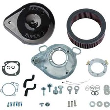 S&S Cycle Black Teardrop Stage 1 Air Cleaner for Harley Twin Cam Delphi 01-17