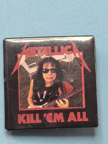 Vintage Metallica - "KILL 'EM ALL" - Original Pin Button Pinback Anstecker - Bild 6 von 6