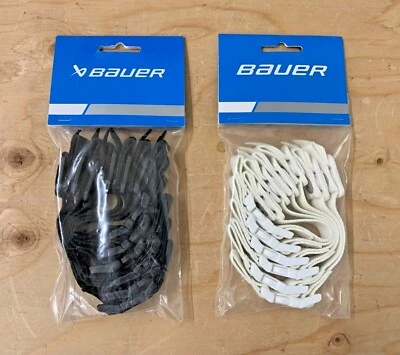 Bauer Quick Release Hockey Helmet Chin Strap | Black White Chinstrap 6-Pack Set