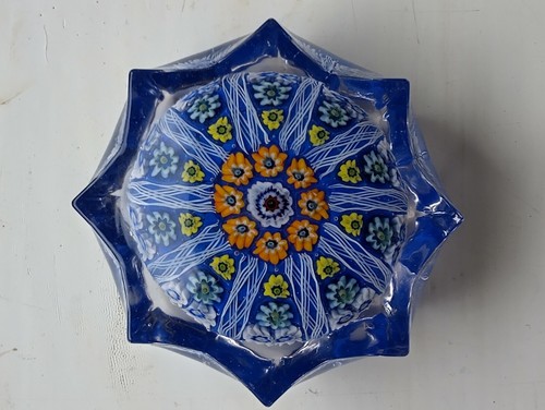 Vintage Strathearn Pressglas 8 Punkt, 10!  Speiche. Ungewöhnlich Siehe Beschreibung - Bild 1 von 12