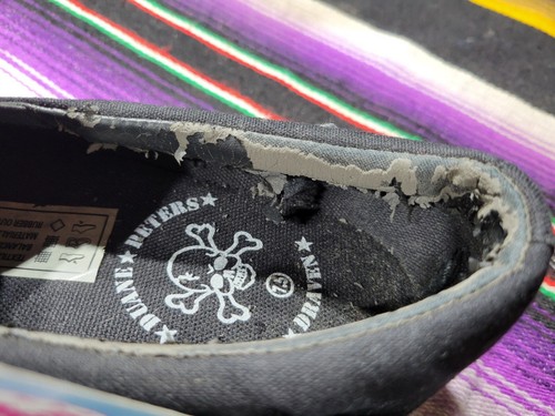 Vintage Draven Duane Peters Slip On Vegan Shoes Size 7.5 - Picture 4 of 10