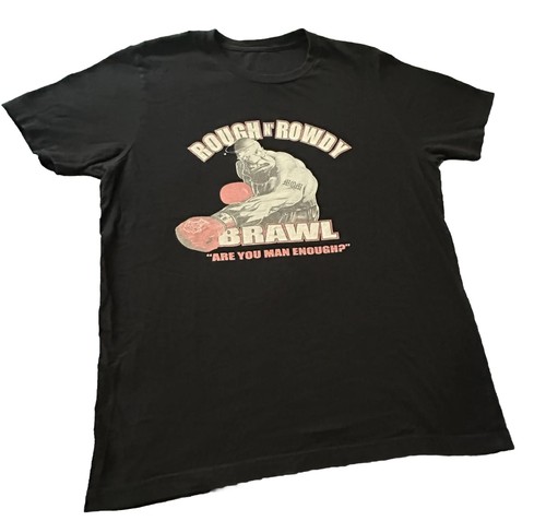 Barstool Sports Rough N Rowdy Brawl Boxing T Shirt Size L - 第 1/3 張圖片