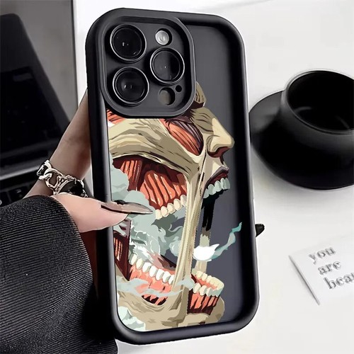 Attack on Titan Soft Shockproof Matte Cover for iPhone 11–16 Pro Max - 第 2/10 張圖片