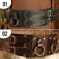 Medieval Wide Corset Belt Men Knight Warrior Viking Pirate Cosplay Costume Props