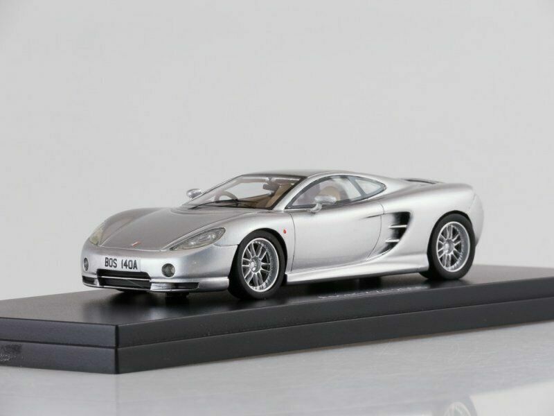 ASCARI KZ1 RHD Silver 2006 BOS 43140 1:43 Resin Sport Car Best Of