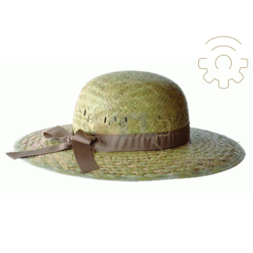 Sombrero de Mujer En Paja De Natural Solapa Larga Talla Única Made IN Italy - Imagen 2 de 2