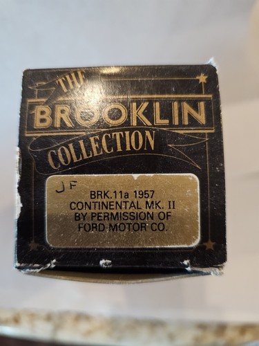 S-180 Brooklin BRK 11a - 1957 Cream 1:43 Continental MK II Diecast Model - Picture 9 of 9
