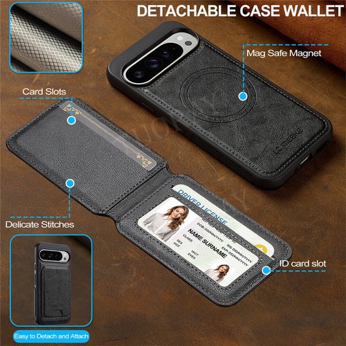 Funda para Google Pixel 7 8 9 10 Pro XL 5G 7A 8A 9A Funda Plegable Wallet Case Estuche - Imagen 34 de 84