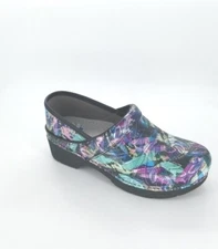8001 Dansko Womens LT Pro Tooled Watercolor Clogs Size 39 EU 8.5-9 US