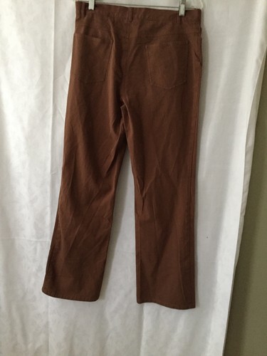 Pantalones de mujer Focus Lifestyle talla 10 marrón algodón mezcla spandex ins 30,5" W 16,5" - Imagen 6 de 6