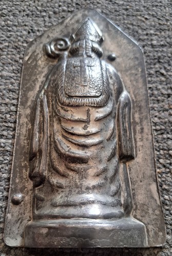 Schokoladenform Bischof Santa Claus Nikolaus Létang Fils Paris antik Rarität - Bild 14 von 24