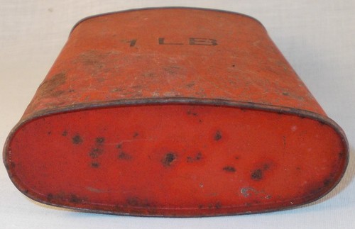 Vintage Dupont Superfine FF Gunpowder Tin/Flask Shows Wear No Cap - Picture 5 of 6