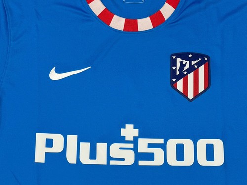 2021/22 Atletico Madrid Third Jersey #9 Suarez Small Nike Soccer La Liga 3rd NEW - Picture 6 of 20