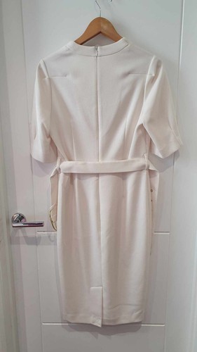 Next Tailoring Knee length dress white size 10 petite - Picture 5 of 16