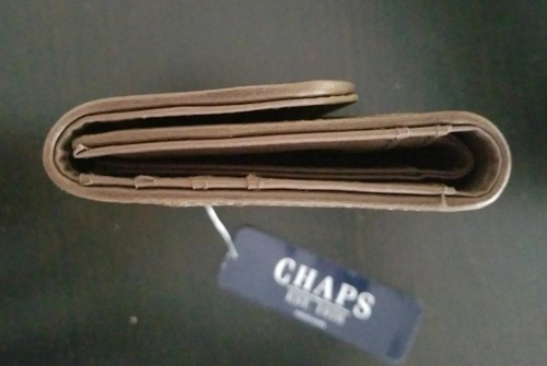 CHAPS Womens Tri Fold Wallet Organizer Checkbook Brown Clutch Snap Closure NEW - Picture 15 of 15