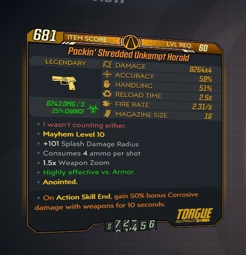 Borderlands 3 LEVEL 72 MAYHEM 10 Weapons BL3 PS4/PS5/XBOX/X/SWITCH/PC - Picture 61 of 242