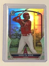 2023 RANDY DE JESUS BOWMAN CHROME 1ST PROSPECT LUNAR GLOW REFRACTOR ANGELS