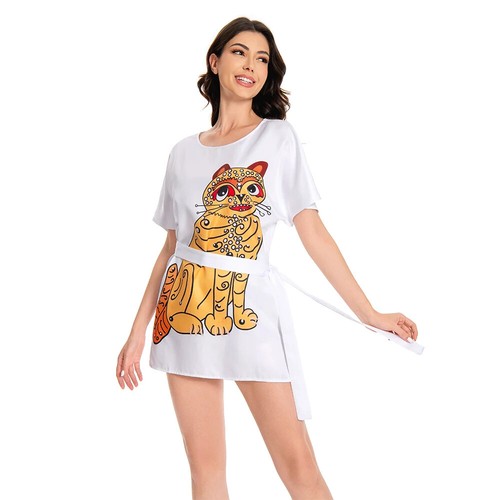 Abba Frida Agnetha Ladies 80s Costume 70s Yellow Or Blue Cat Dress Dancing Queen - Bild 5 von 22