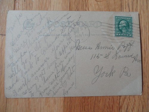Vintage Valentines Day Postcard 1921 Posted - Picture 3 of 3