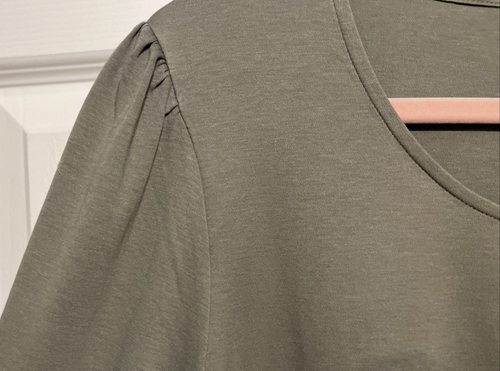 Chico's Fatigue Scoop Neck Long Sleeve w/ Ties Knit Top Size 2(12/14)NWT - Picture 6 of 13