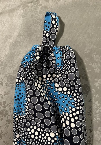 Handmade Fabric Plastic Grocery Bags Holder/Dispenser 100% Cotton - Picture 2 of 3