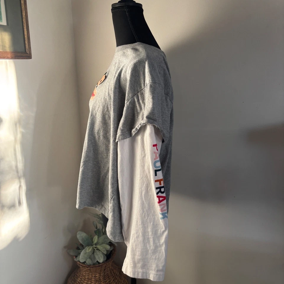 Camiseta Top Paul Frank Julius Mono Gráfico Manga Larga En Capas M Foto 4 de 4