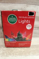 Winter Wonder Lane Christmas Holiday 350 Multi-Colored Light Strip -Used