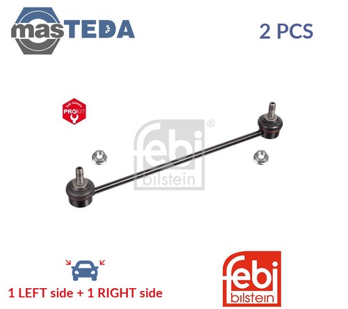 103121 ANTI ROLL BAR STABILISER DROP LINKS PAIR FRONT FEBI BILSTEIN 2PCS NEW