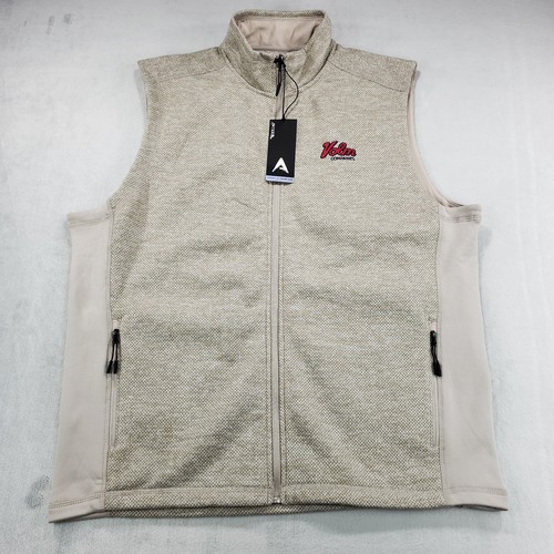 NWT Antigua Course Vest Full Zip Fleece Men's Size X-Large 100% Polyester