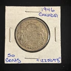 1946 Canada 50 Cents Canadian Silver Half Dollar “1225073” 50C