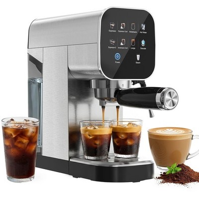 Patbrela Espresso Machine with Cold Brew, 20 Bar Coffee Maker, Steam Milk