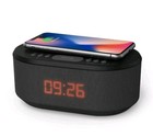 i-box Alarm Clock Radio with Wireless Charging, Bluetooth Speakers, USB Port,...