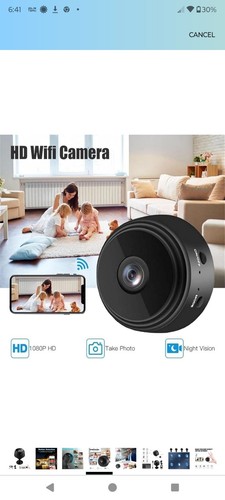 (10) A9 Mini Camera Wifi 1080P HD IP Camera Magnetic Wireless Night Vision - Picture 4 of 7