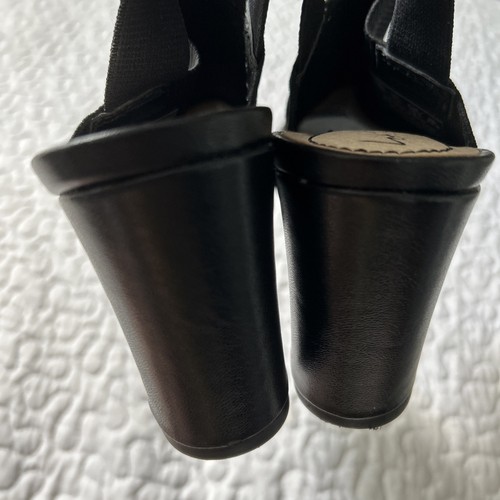 Life Stride Iflex Women Black Slingback Sandals Open Toed Fabric 3” Heels 8M - Picture 7 of 10