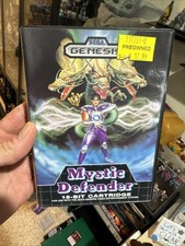 Vintage 80s Mystic Defender Sega Genesis Box Manual Complete