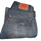 LEVI'S Jeans 516 Flare Bootcut Denim W34 L32 Blue Mens Strauss & Co. (0475)